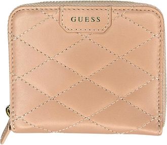 Guess Portemonnee - Dames - Portefeuilles - Beige - ONE Size - Leer - Accessoires