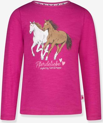 Salt And Pepper Shirt Pferde Glitzer Mädchen SALT AND PEPPER himbeer