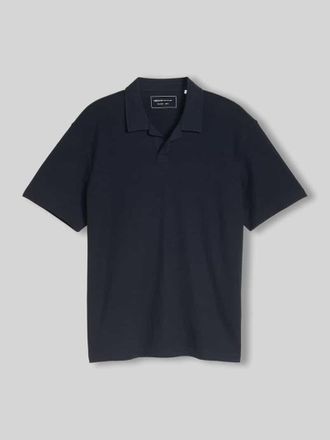 Tom Tailor Denim Relaxed Fit Poloshirt aus Baumwoll-Mix in Marine, Gr&ouml;&szlig;e XXL