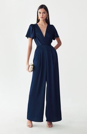 ST MRLO Imani Jumpsuit in Navy Blue at Nordstrom, Size 12