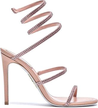 Rene Caovilla Pink Cleo Pump Sandals