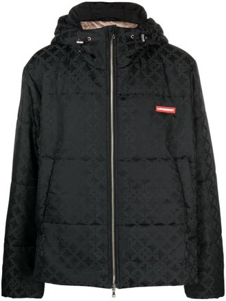 Charles Jeffrey Loverboy Piumino Kitty con stampa monogramma - Nero