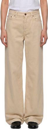 Haikure Beige Straight High Rise Jeans