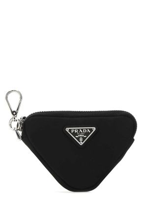 Prada Black nylon Trick key chain