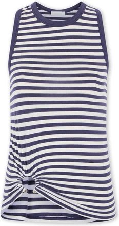 Paco Rabanne Tanktop van katoen - Dames - Tops zonder mouwen - Blauw - L - Katoen - Tops