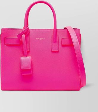 Saint Laurent leather tote bag shoulder strap