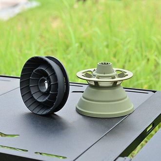 OEM Filtros De Caf&eacute; Plegables De Silicona - Negro Y Verde Oliva - Juego De 2