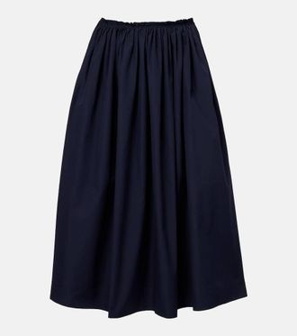 Gabriela Hearst Chiara cotton midi skirt