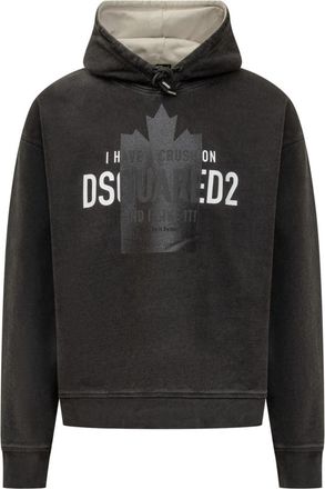 Dsquared2 Black Logo Hood Sweatshirt