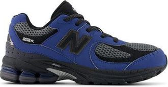 New Balance Kids 2002 Bungee Lace in Blue/Grey Synthetic, size 13.5