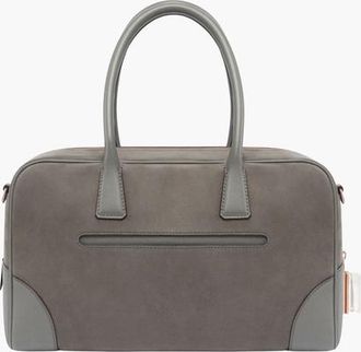 Aviteur Cristallo Nubuck Travel Bag in Elephant Grey at Nordstrom