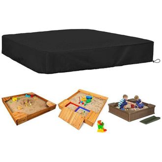 OEM Funda Protectora Cuadrada Para Arenero, Impermeable, Con Cord&oacute;n Ajustable, Para Arenero, 190t: 150 X 150 X 20 Cm -crezuo