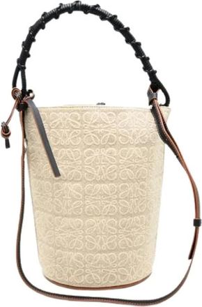 Loewe Pre-owned Bucket Bags, female, Beige, Size: ONE SIZE Pre-owned Baguette bag