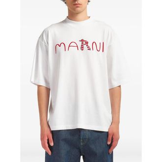 Marni Embroidered Logo T-shirt