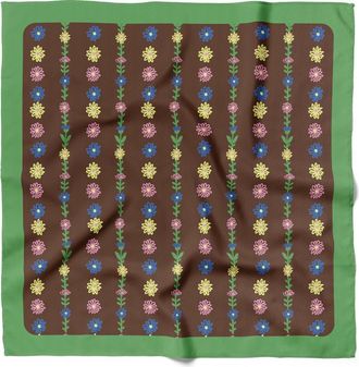 Centinelle Tiny Flowers Cotton Silk Bandana in Multicolor at Nordstrom