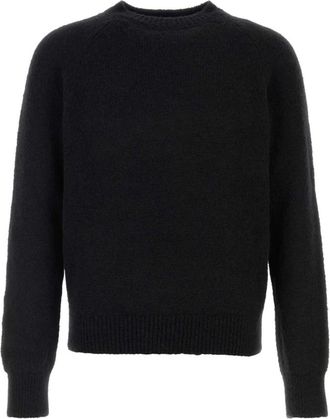 Dries Van Noten Melbourne Trui - Heren - Ronde hals truien - Zwart - M - Wol - Truien & Vesten