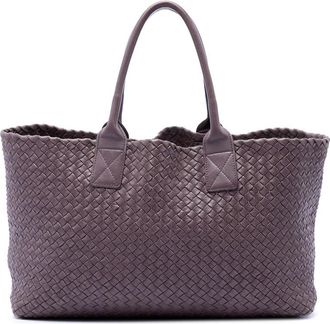 Bottega Veneta Pre-owned Bottega Veneta Limited Edition Medium Lambskin Intreccio Cabat Tote Ladies H9MZQF1GQON7TFU1