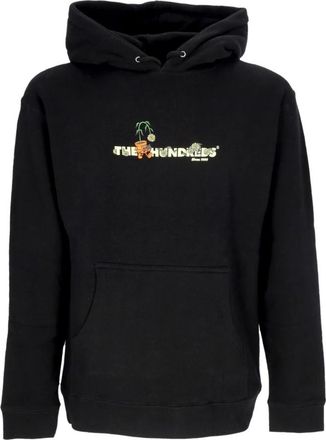 The Hundreds Sweatshirt met Lange Mouwen en Verstelbare Trekkoordcapuchon - Heren - Hoodies - Zwart - M - Katoen - Hoodies & sweatvesten
