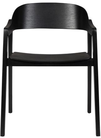 Dutchbone Hochwertiger Design Stuhl Westlake mit Armlehnen, Eiche Schwarz