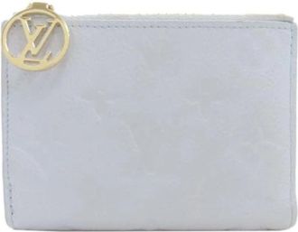 Louis Vuitton Pre-owned Vintage Canvas Portemonnee - Dames - Vintage Accessoires - Blauw - ONE Size - Vintage