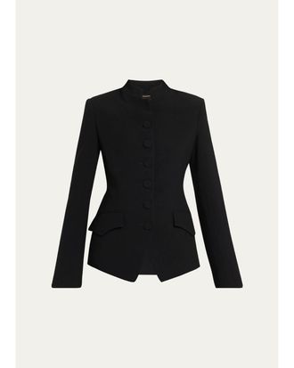 Ronny Kobo Alec Slim Crepe Jacket