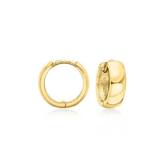 Canaria Canaria Italian 10kt Yellow Gold Petite Huggie Hoop Earrings