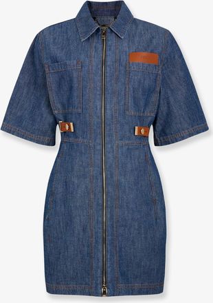 Fendi Vestito Chemisier in denim chambray - FENDI - gender_Woman