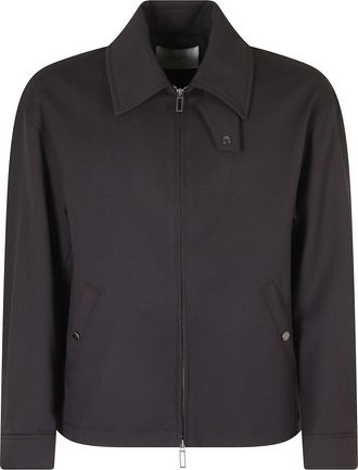 Paolo Pecora Short Brown Tecnolana Jacket With Classic Collar
