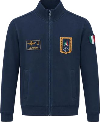 Aeronautica Felpa con zip integrale 262Fe2130Uf00689 - - Sweatshirts & Hoodies - Uomo - Blu - 2XL