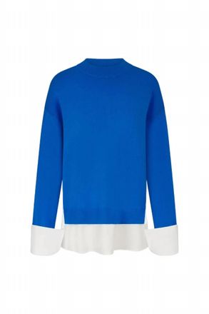 Simon Miller Womens Pip Combo Sweater In Vivid Sky