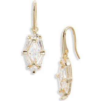 Kendra Scott Lindy Rae Drop Earrings in Gold White Crystal at Nordstrom