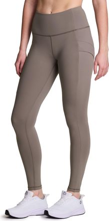 Avalanche Womens Super Soft Cargo Hiking Gym Full Length Legging with Pockets, Envelope Driftwood, S