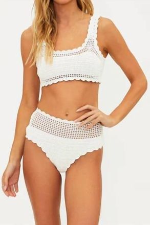 Beach Riot Andy Bralette Bikini Top In White