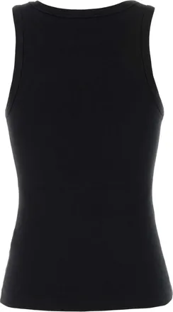 Diesel Womens Black Stretch Cotton T-Ank Tank Top 900 Exterior: Elastane Maglie Sweater