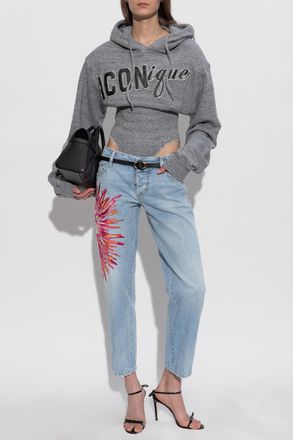Dsquared2 Hooded Bodysuit, Womens, Grey