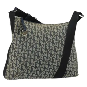 Dior Pre-owned Vintage Trotter Canvas Shoulder Bag - - Pre-owned - Donna - Blu - ONE SIZE