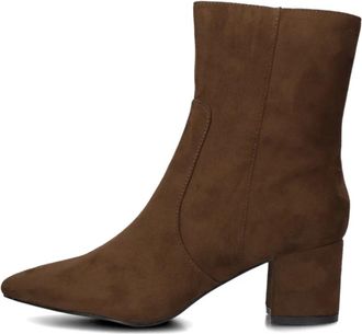 Omoda Schoenen, Dames, Bruin, 41 EU, Su&egrave;de, Bruine Su&egrave;de Enkellaarzen 0591-2