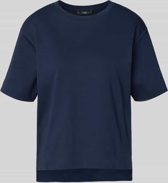Max Mara Regular Fit T-Shirt aus reiner Baumwolle Modell MULTID in Marine, Gr&ouml;&szlig;e XXL