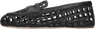 3Juin Platte Schoenen - Dames - Loafers - Zwart - 40 EU - Leer - Schoenen