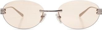 Balenciaga Sunglasses, unisex, Gray, Size: ONE SIZE Gossip Oval AF Sunglasses