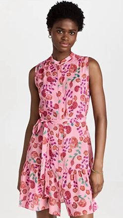 Saloni Tilly Floral Mini Dress In Ammonite Rose