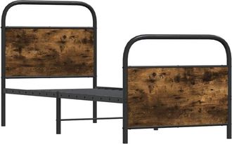 vidaXL Estructura cama sin colchón 75x190 cm madera contrachapada Vidaxl