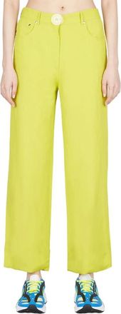 Stella McCartney Wijde broek - Dames - Wijde Broeken - Geel - XS - Broeken