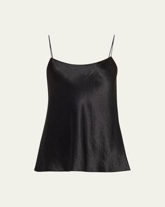 Vince Satin Scoop-Neck Cami