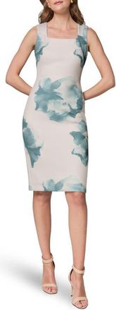 DKNY Sleeveless Sheath Dress in Watrlily Multi at Nordstrom, Size 14