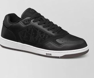 Dior low-top sneakers with contrast sole and perforated toe