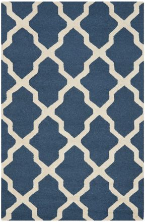 Safavieh Alfombra lana blu scuro blu/neutrale 122 x 183 cm