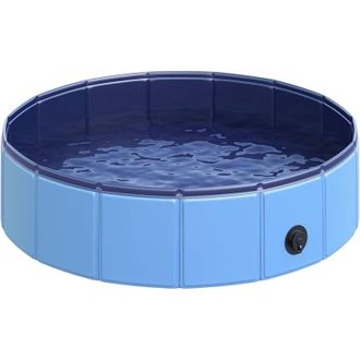 OEM Piscina Para Perros Plegable En Pvc Antideslizante F&aacute;cil De Limpiar Di&aacute;metro 80 Altura 20 Cm Azul