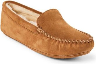 Minnetonka Sheepskin Softsole Venetian Slipper in Tan at Nordstrom, Size 11