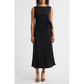 Nic+Zoe Dominique Crepe Midi Dress in Black Onyx at Nordstrom Rack, Size X-Small